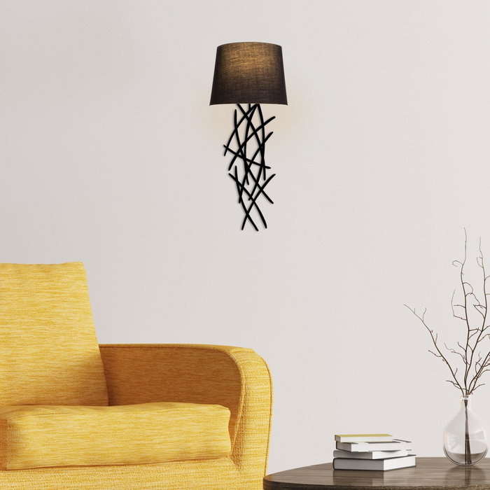 Opviq Lámpara de pared Asaf - 6984 Negra